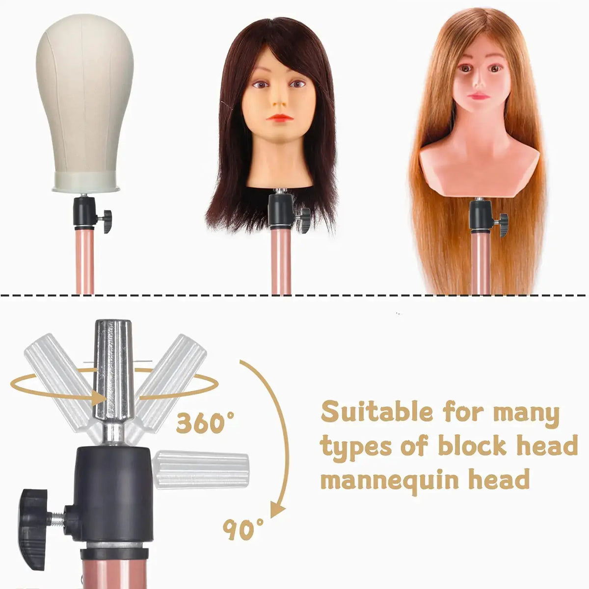 Adjustable Tripod Wig Stand | 55 Inch | PriceLows™
