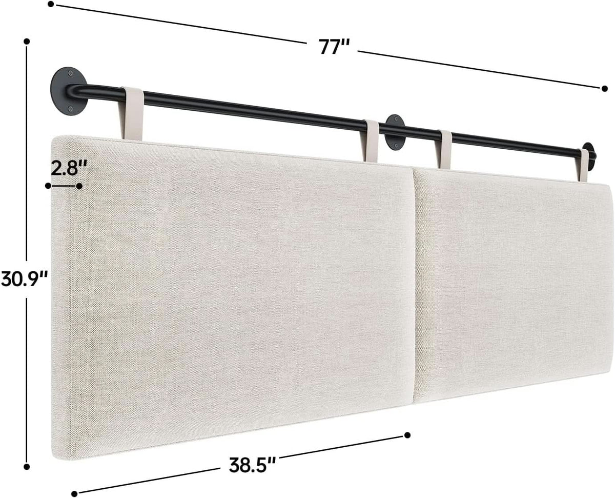 Adjustable Wall Mounted King Size Headboard with Tufting from PriceLows™