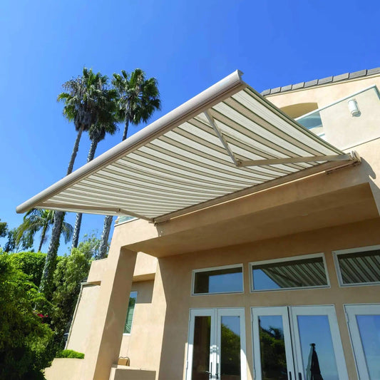 Motorized Retractable Awning | Advaning Prestige Series | Full Cassette Design | 18 Inch Brackets