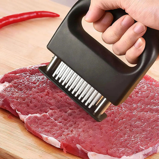 Heavy Duty Meat Tenderizer Tool with 48 Stainless Steel Ultra-Sharp Blades Compact Cooking Tool Handheld Kitchen Item from PriceLows™