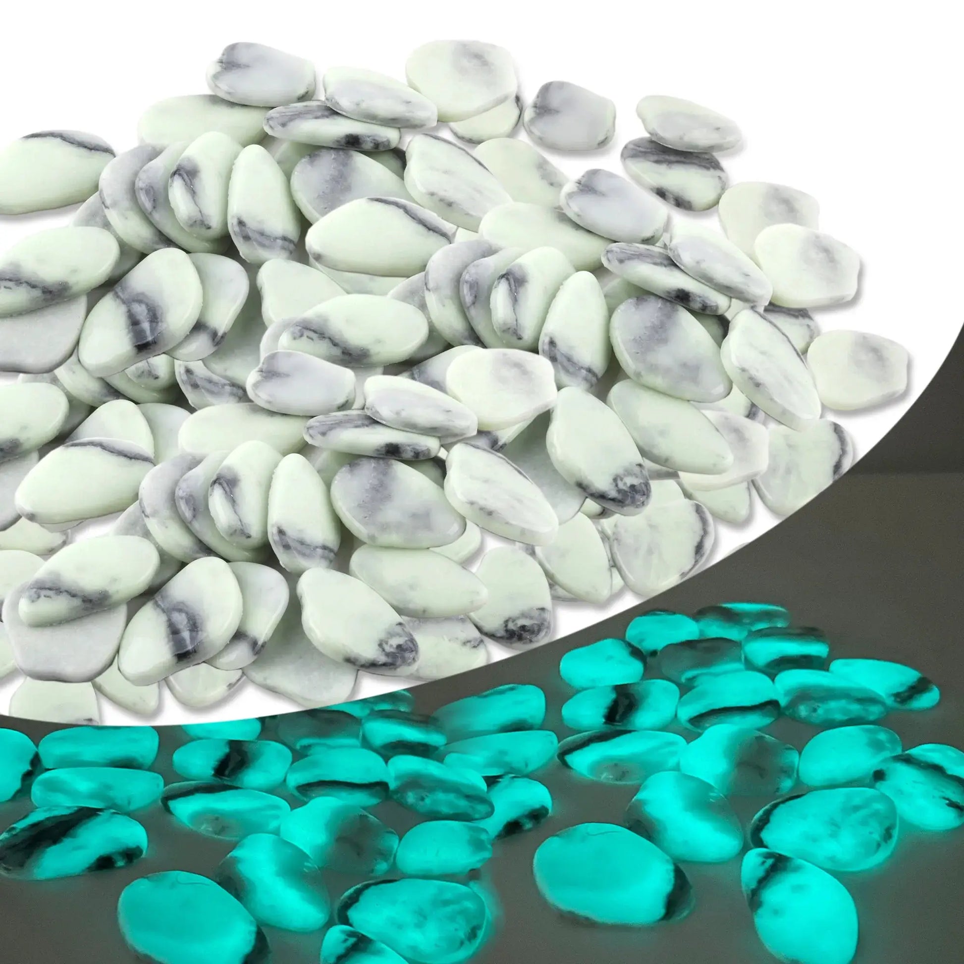 4.5LB Glowing Rocks For Outdoor Decor, Garden Lawn Yard, Aquarium, Walkway, Fish Tank, Pathway from PriceLows™