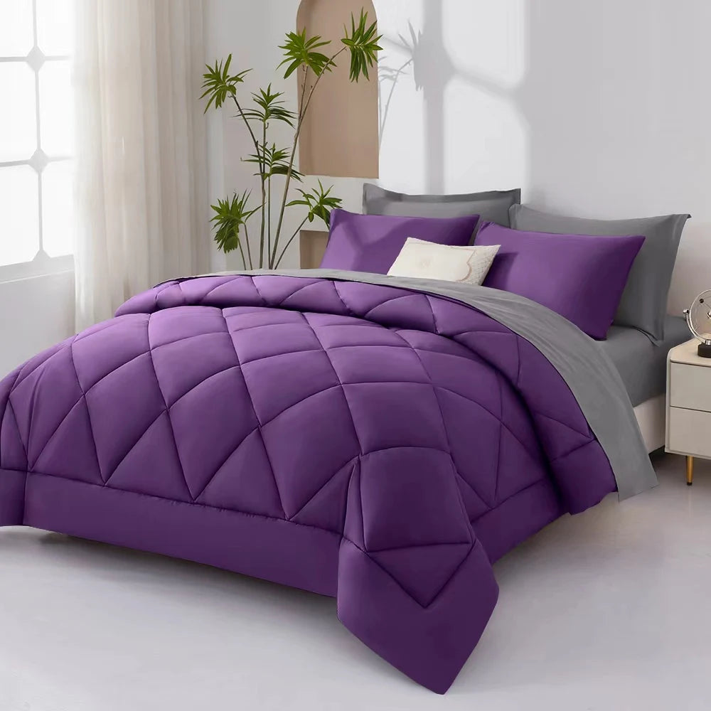 7 Pieces Bed in a Bag King Size, Fluffy Soft All Season Rustic Farmhouse Bedding with Full Sheets Set from PriceLows™