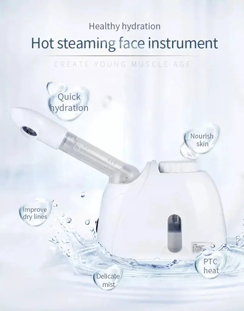 Ozone Facial Steamer | Warm Mist Humidifier | Hot Spray Skin Care