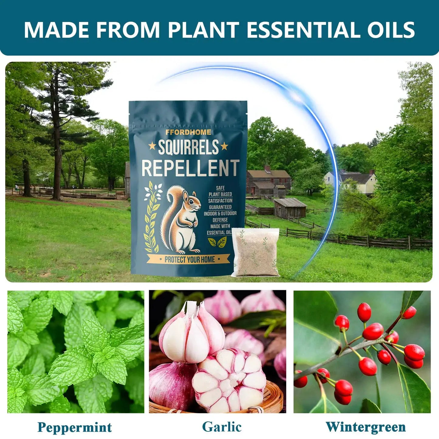 Outdoor Squirrel Repellent, Attic Squirrel Deterrent, Chipmunk Repellent, Squirrel Repeller, Garden Chipmunk Deterrent, Squirrel Repellent, Keep Squirrels Out of Garage - 10 Pack from PriceLows™