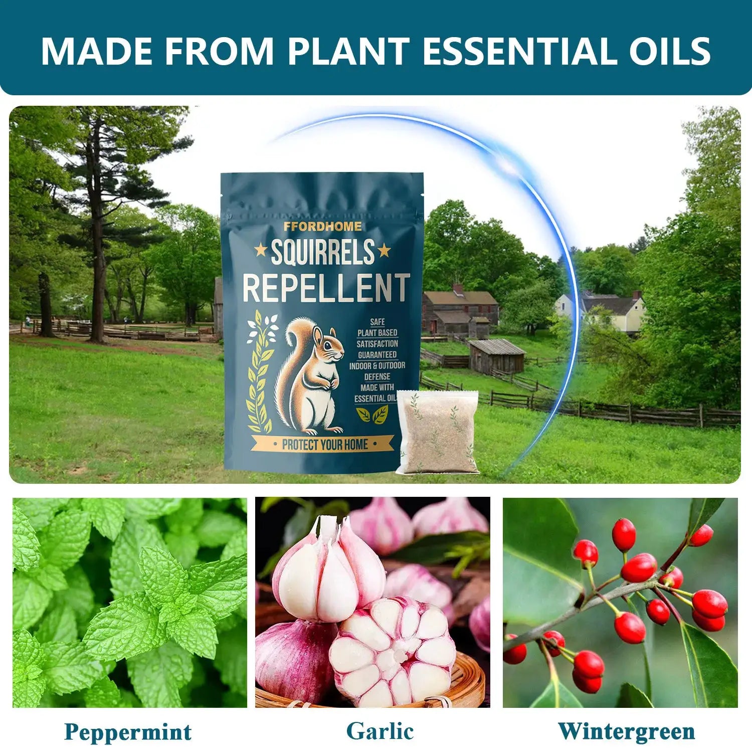 Outdoor Squirrel Repellent, Attic Squirrel Deterrent, Chipmunk Repellent, Squirrel Repeller, Garden Chipmunk Deterrent, Squirrel Repellent, Keep Squirrels Out of Garage - 10 Pack from PriceLows™