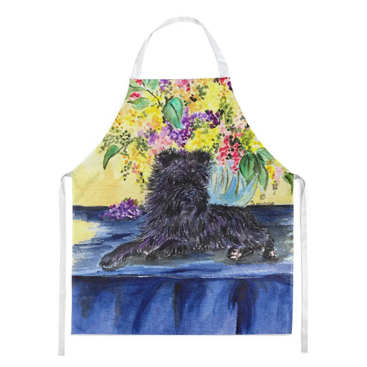 Kitchen Apron | Bib Style Unisex | 27"W x 30"H | Affenpinscher