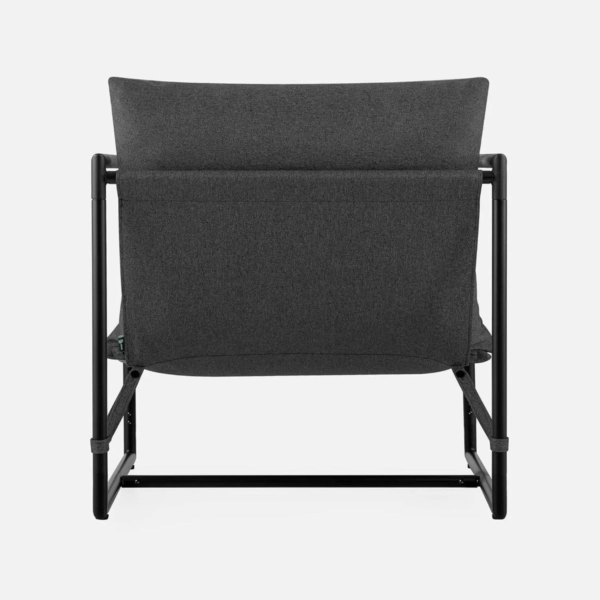 Aidan Sling Chair Dark Grey Metal Frame Shredded Foam from PriceLows™