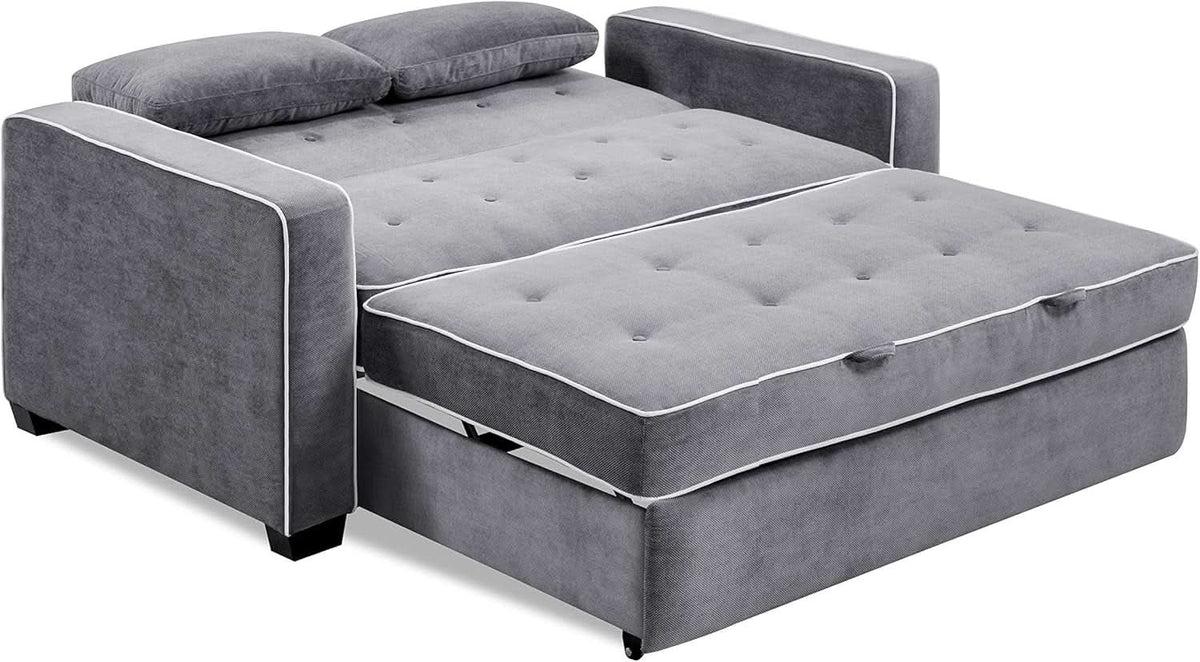 Ainsley Loveseat With Pull Out Sleeper Microfiber Charcoal from PriceLows™