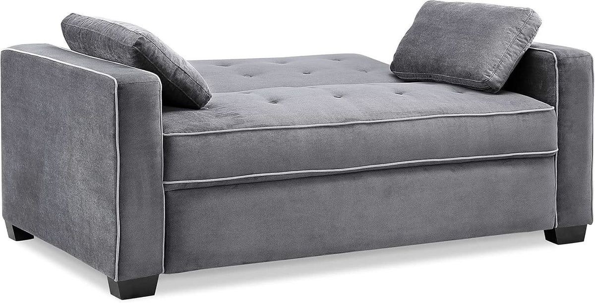 Ainsley Loveseat With Pull Out Sleeper Microfiber Charcoal from PriceLows™