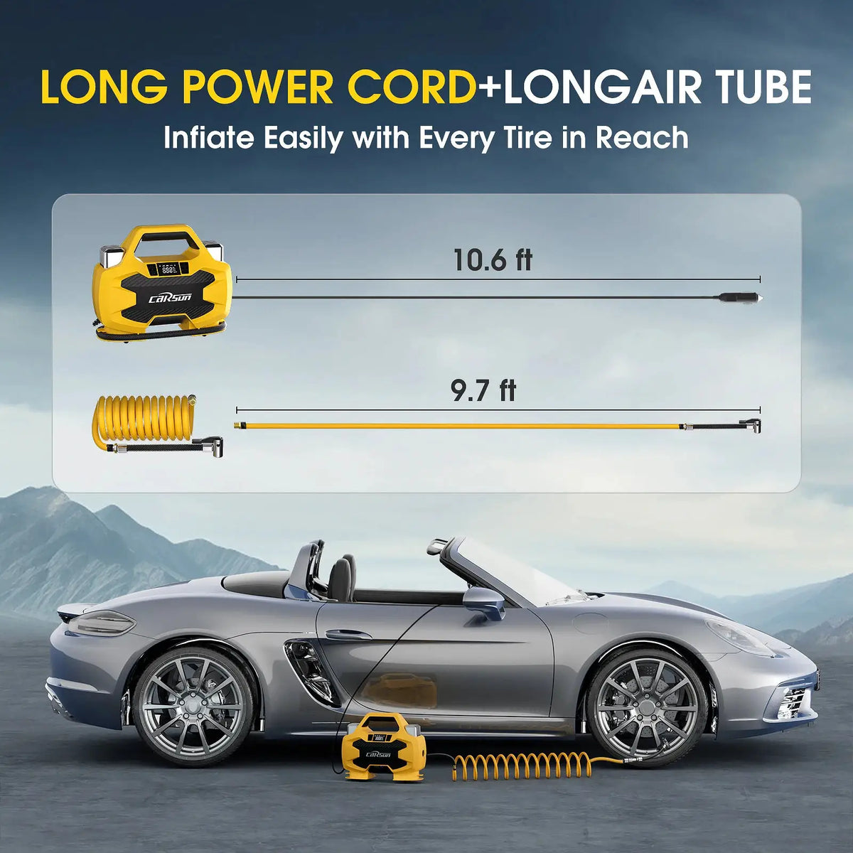 Air Compressor | 12V DC Portable 150 PSI | PriceLows™