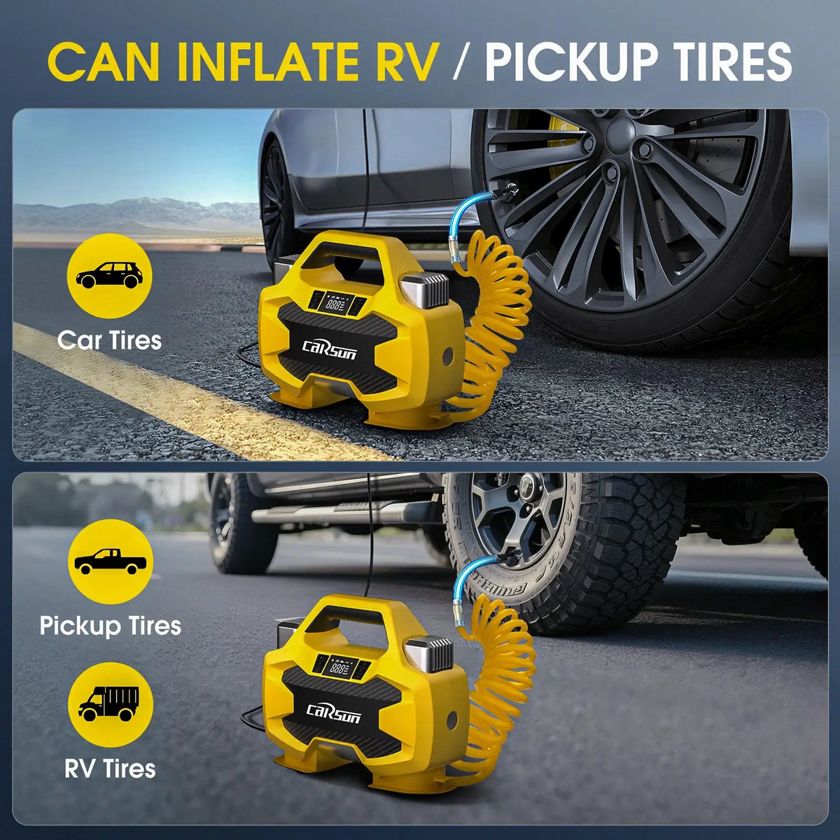 Air Compressor | 12V DC Portable 150 PSI | PriceLows™
