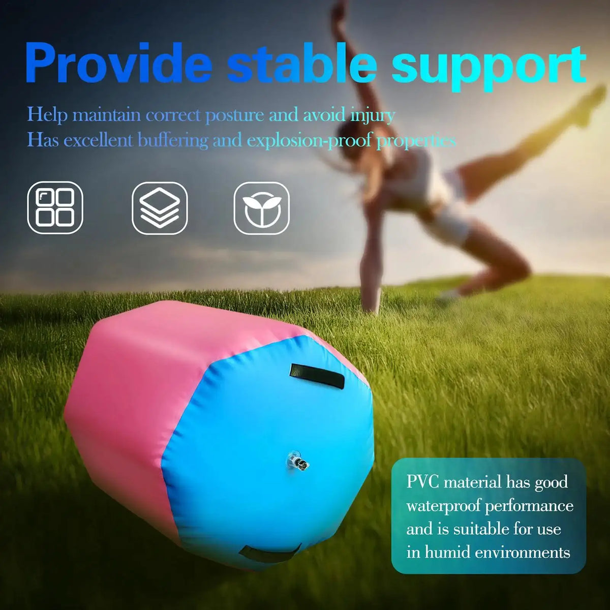 Air Roller Gymnastics Barrel | Inflatable | PriceLows™