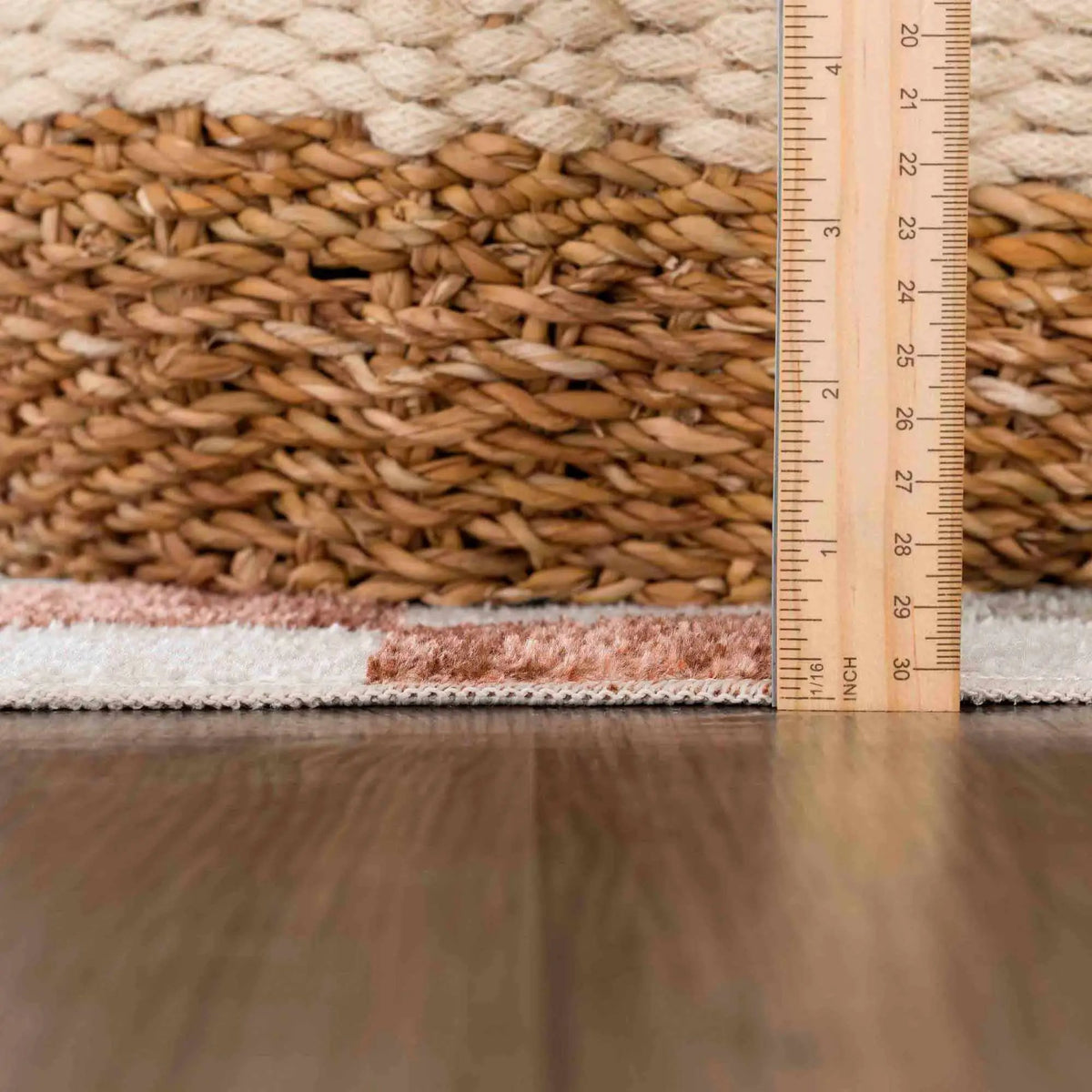 Alie Colorful Checkered Washable Rug from PriceLows™