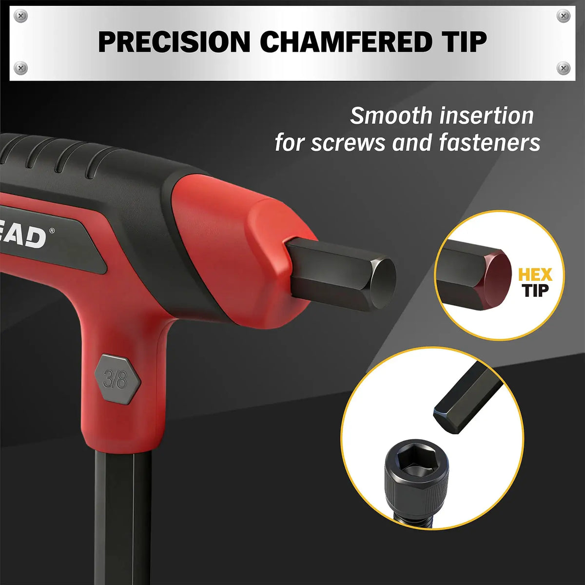 ELEAD 14PC T-Handle Allen Wrench Set, Metric & SAE, Long Arm Hex Key with Storage Rack, Portable Tools for Home Repair from PriceLows™