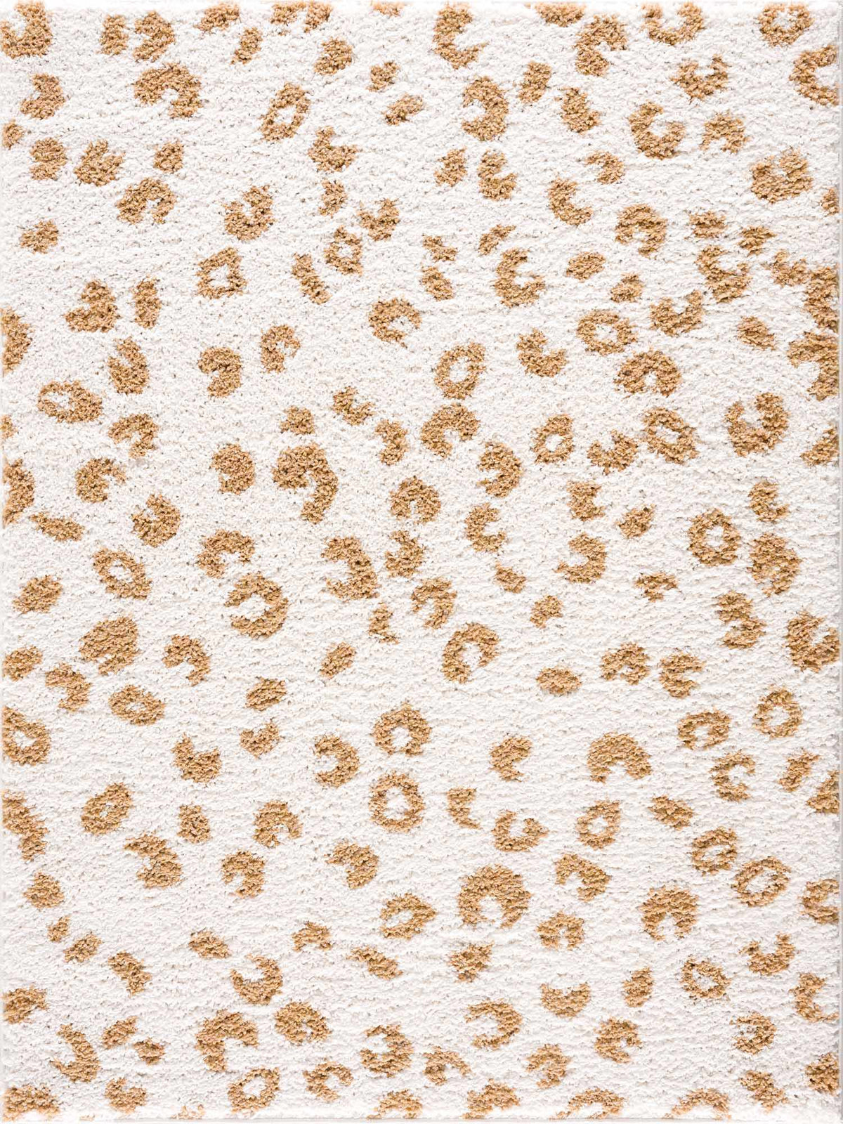 Altin Leopard Print White Area Rug from PriceLows™