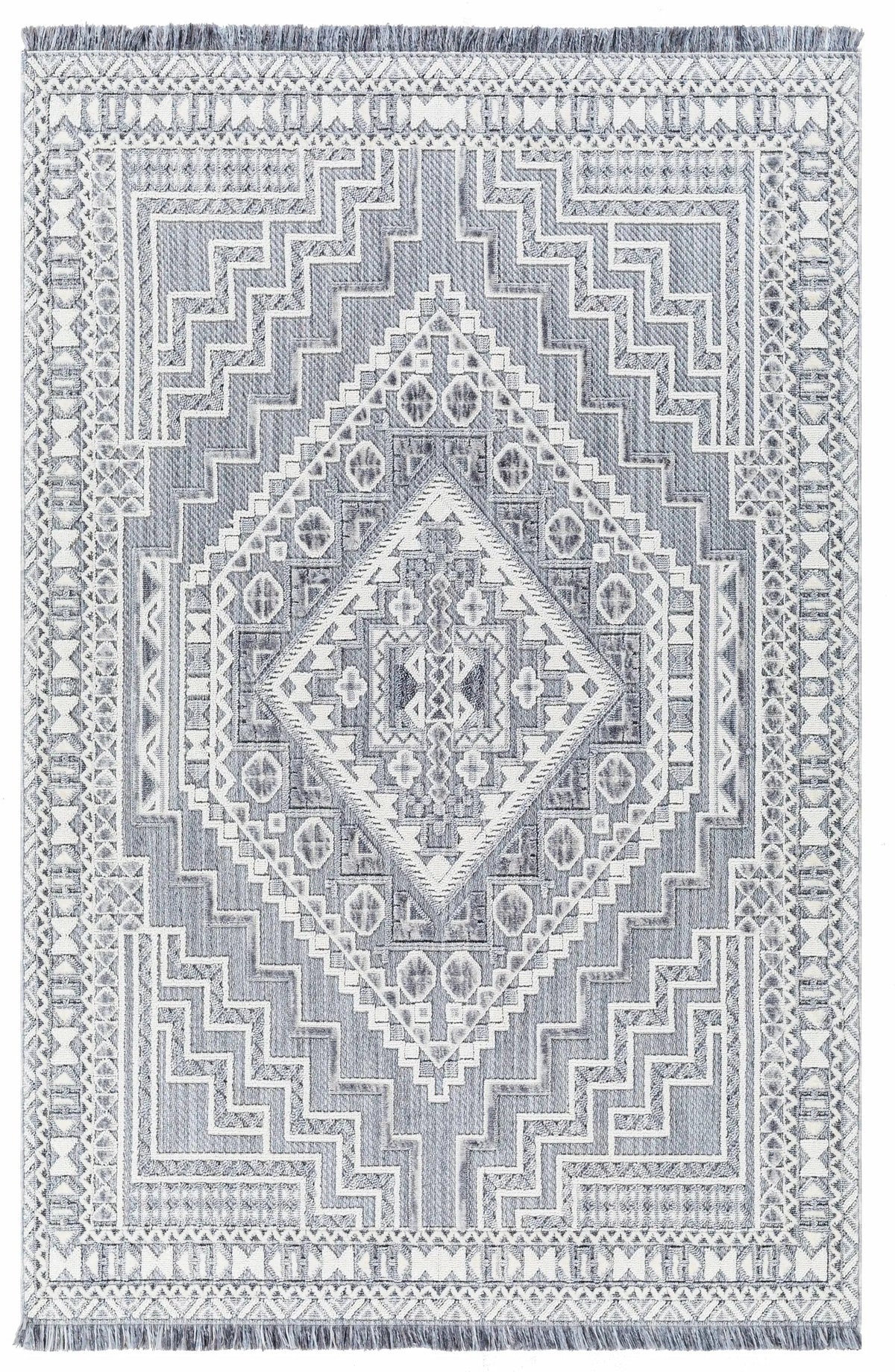 Alya Charcoal Textured Area Rug from PriceLows™