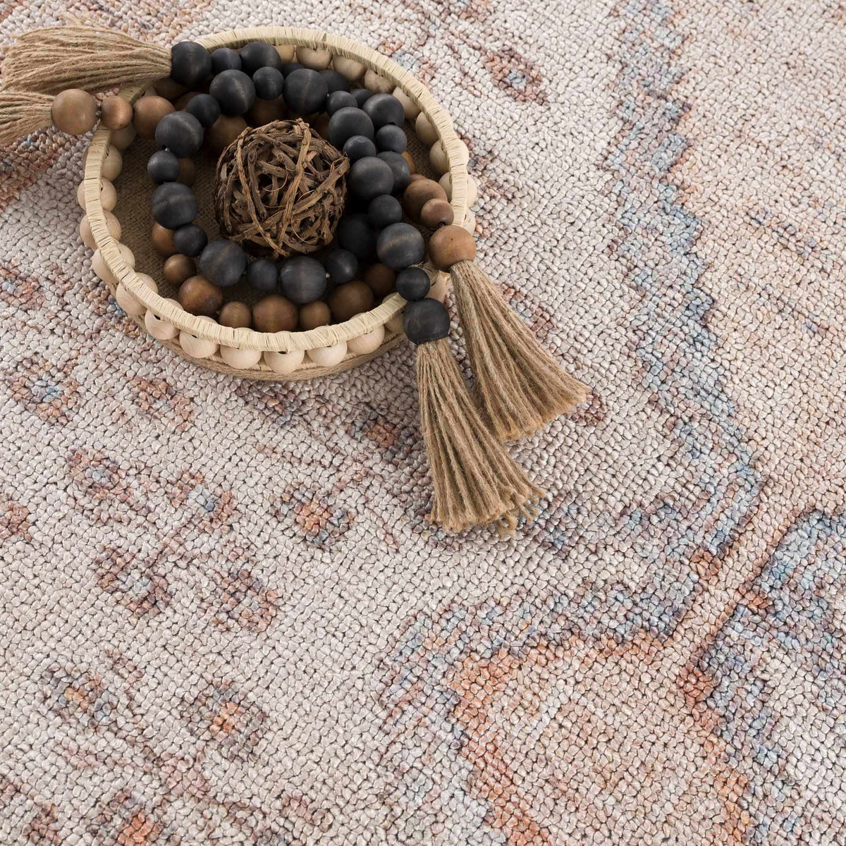 Analu Peach Washable Area Rug from PriceLows™