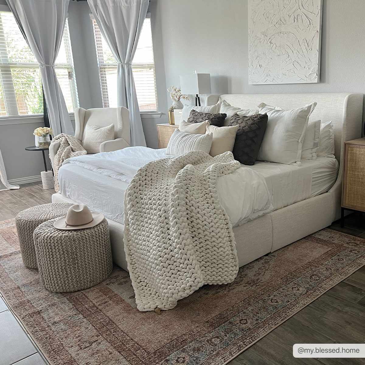 Analu Peach Washable Area Rug from PriceLows™