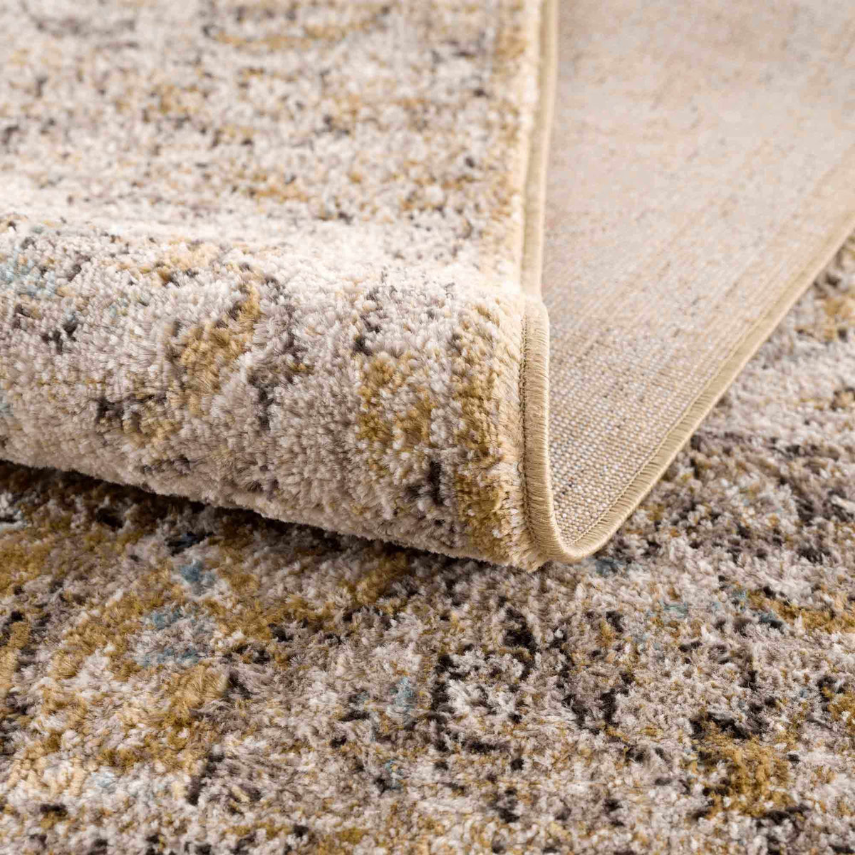 Anana Gold & Beige Area Rug from PriceLows™
