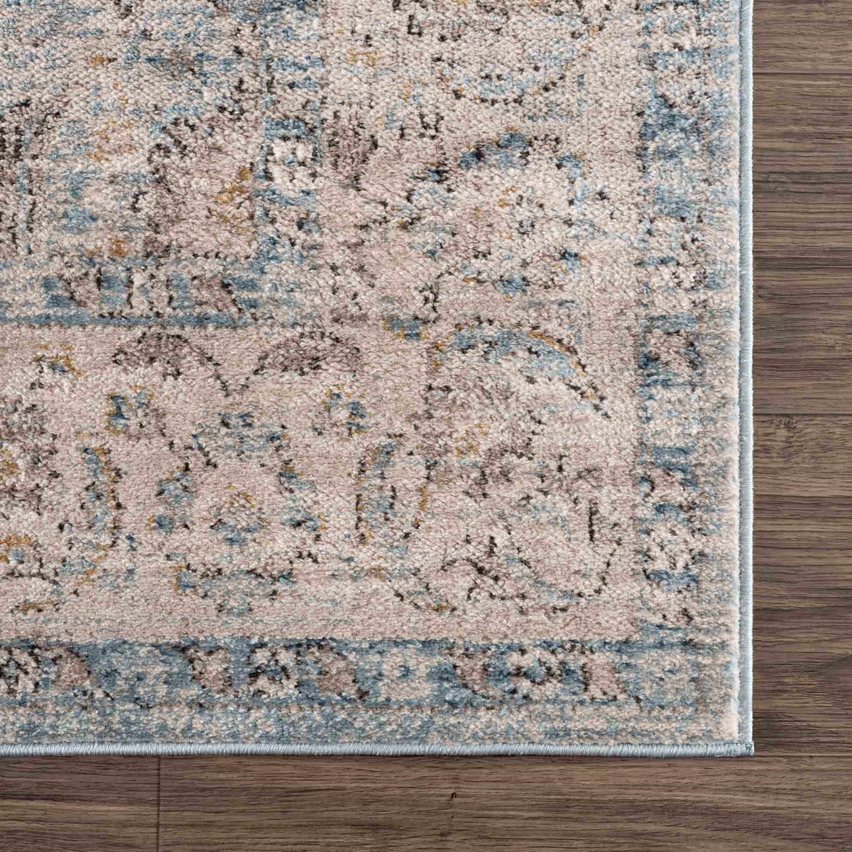 Anana Silver Blue & Beige Area Rug from PriceLows™