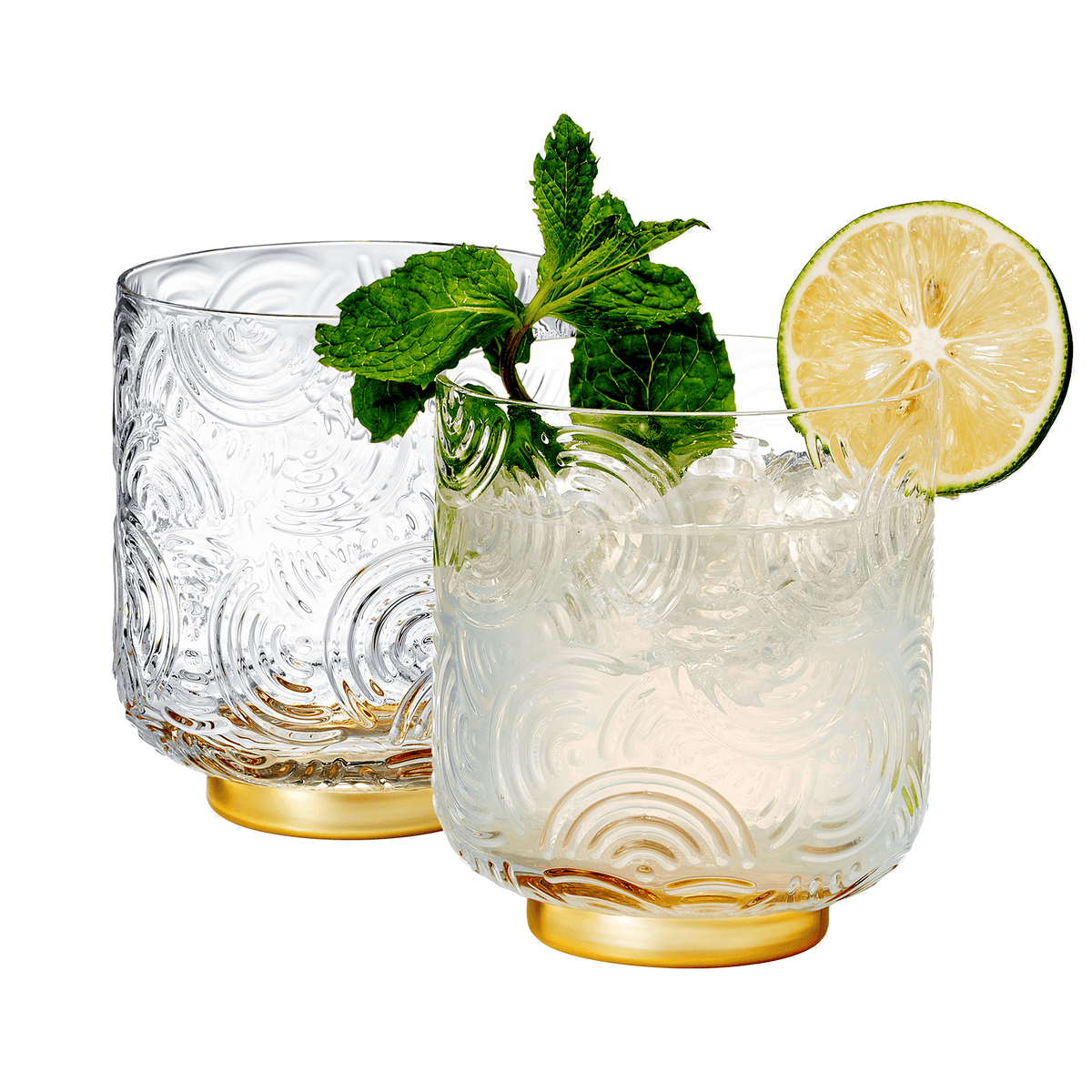 Metropolitan Lowball Glassware | 13 oz | Set of 2 | Entertaining