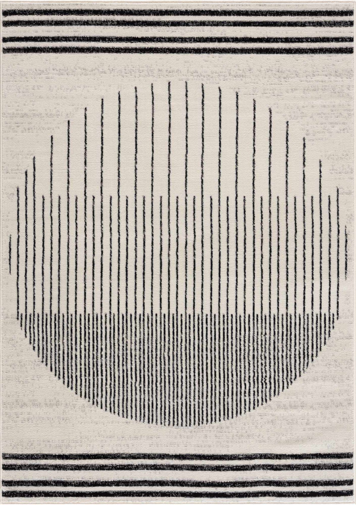 Angus Abstract Black and White Area Rug from PriceLows™