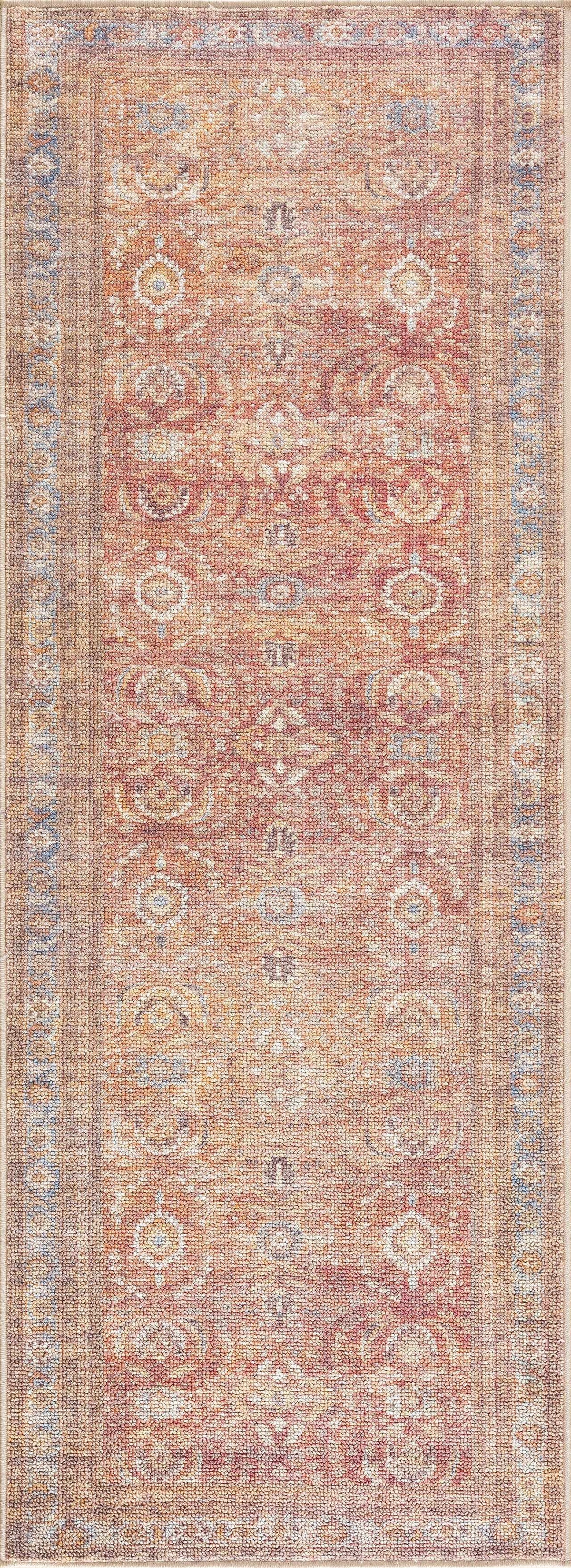 Anshu Peach Washable Area Rug from PriceLows™