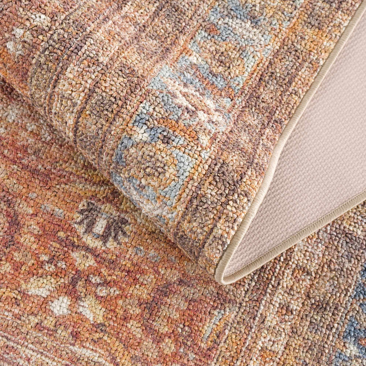 Anshu Peach Washable Area Rug from PriceLows™