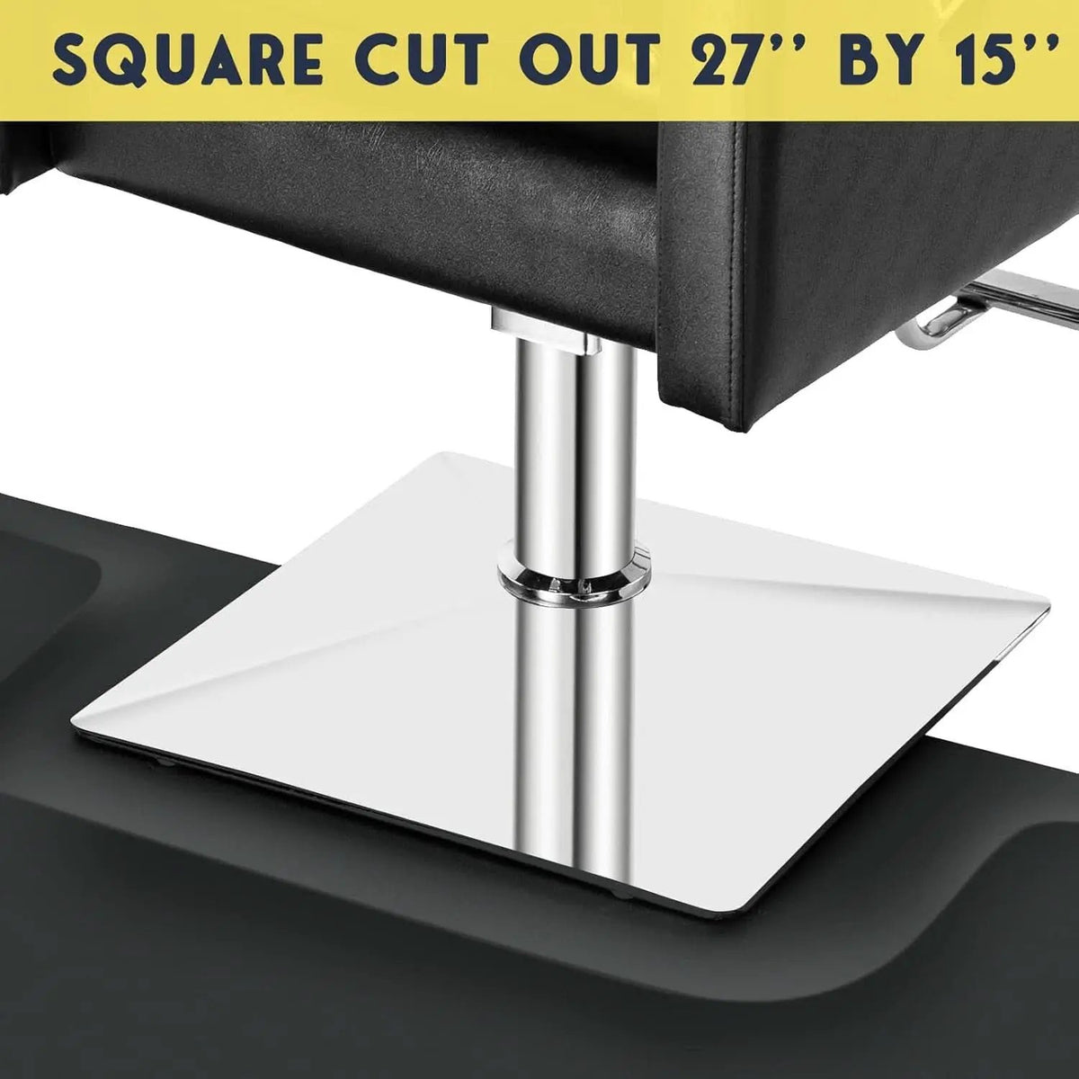 Anti Fatigue Barber Floor Mat 3 By 4 Ft For Salon Styling Chair Square Base Half Inch Thick from PriceLows™