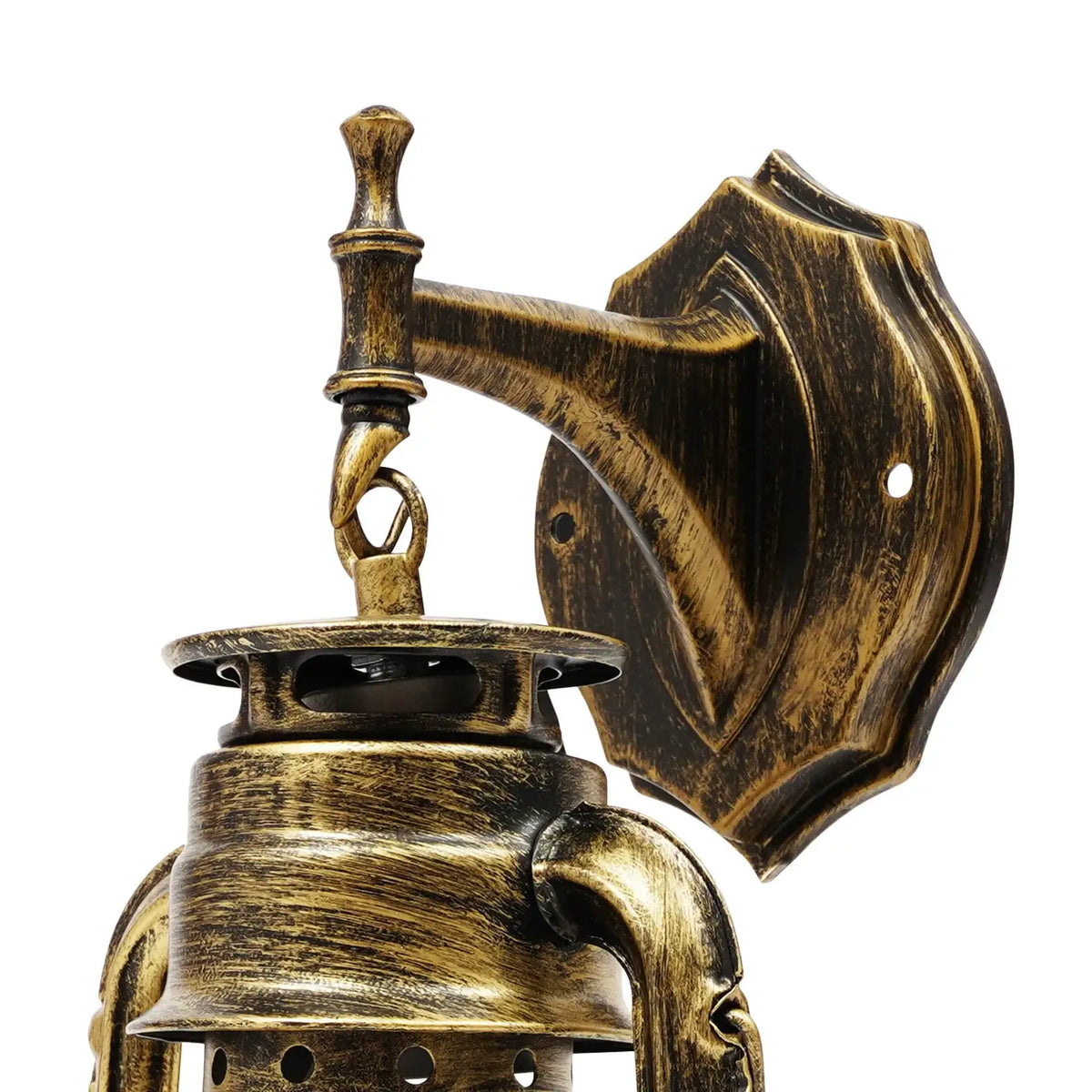 Bymaocar Industrial Antique Bronze Plastic Lantern Sconce Indoor Garden Porch Exterior Wall Light for Home Yard Patio Decor from PriceLows™