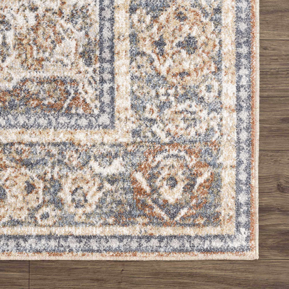 Arias Beige Blue Washable Area Rug from PriceLows™