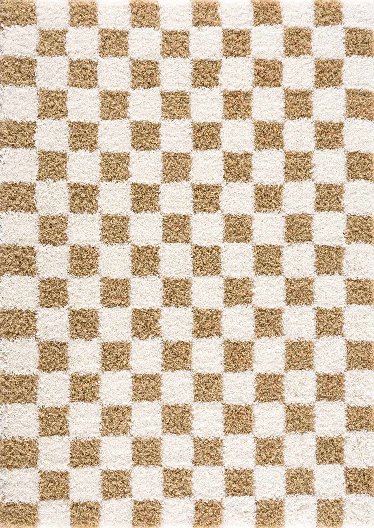 Atira Mustard Checkered Area Rug from PriceLows™
