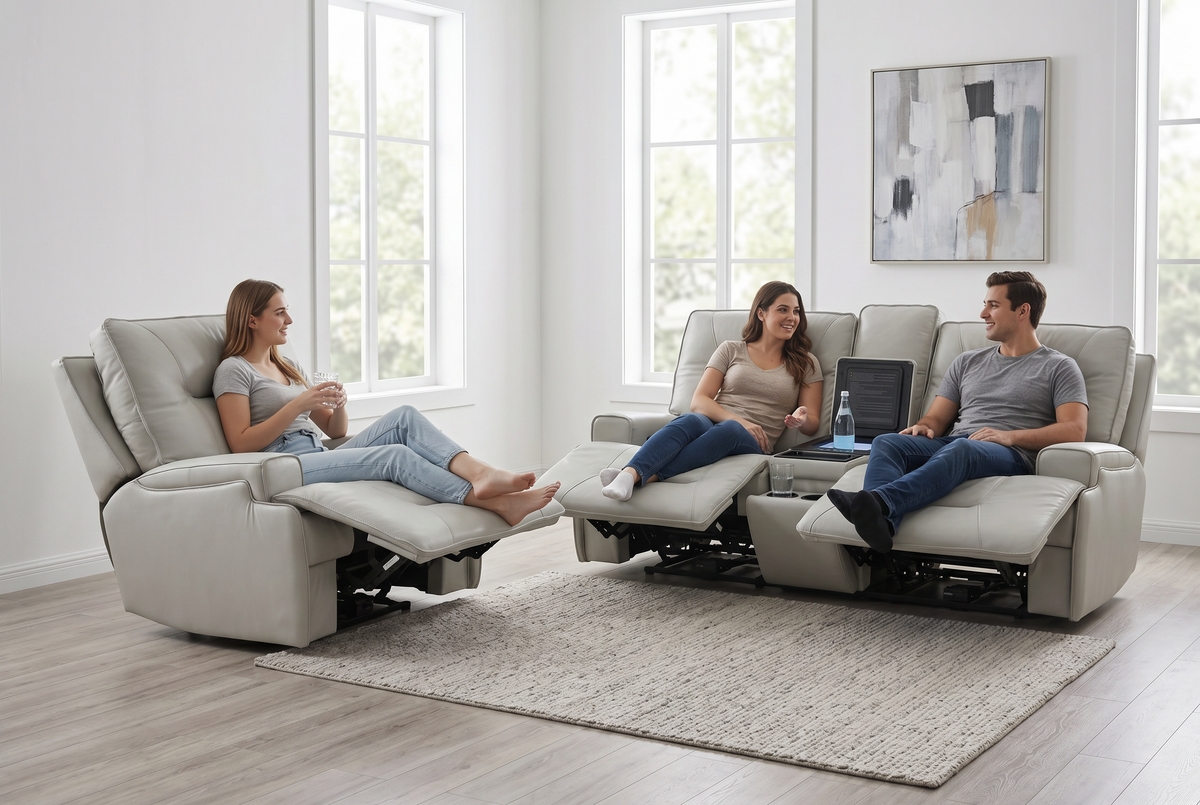 Power Reclining Sofa | Zero Gravity | Integrated Fridge
