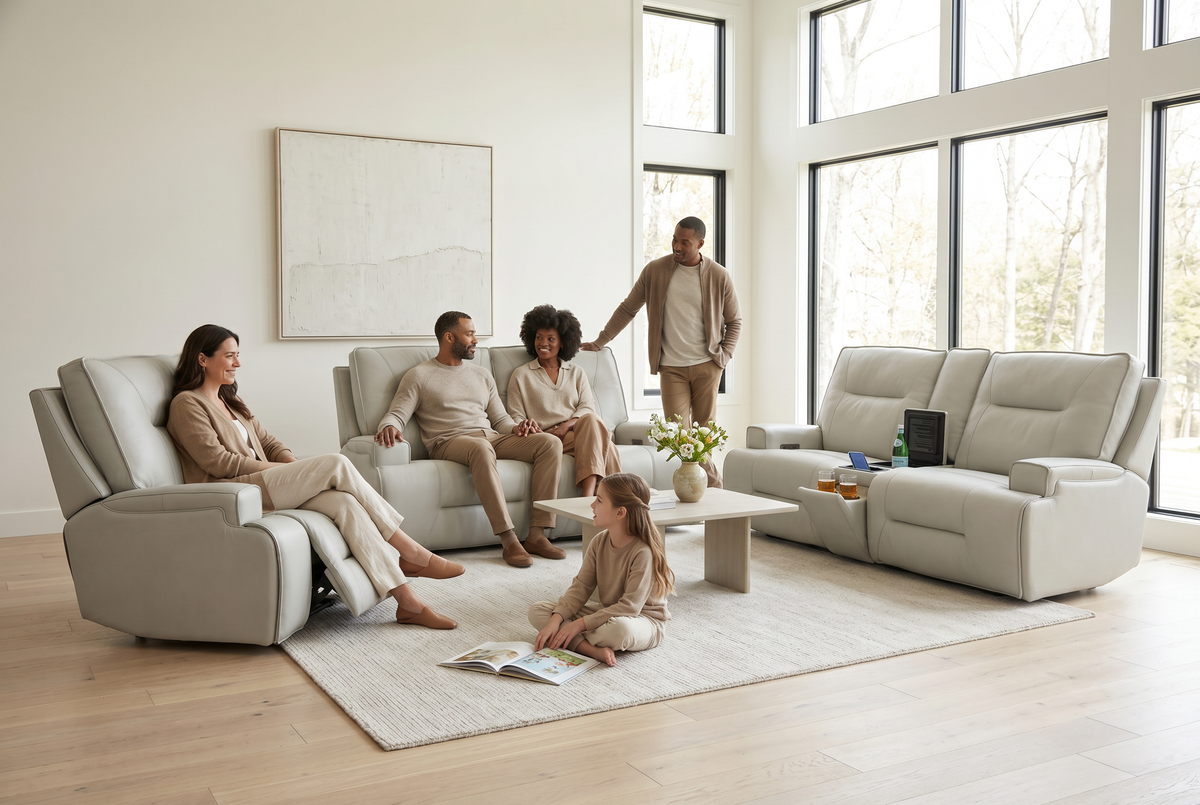Power Reclining Sofa | Zero Gravity | Integrated Fridge