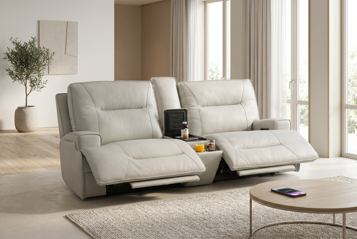 Power Reclining Sofa | Zero Gravity | Integrated Fridge