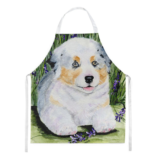 Kitchen Apron | Bib Style Unisex | 27"W x 30"H | Australian Shepherd
