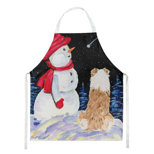 Kitchen Apron | Bib Style Unisex | 27"W x 30"H | Australian Shepherd (Style 8)