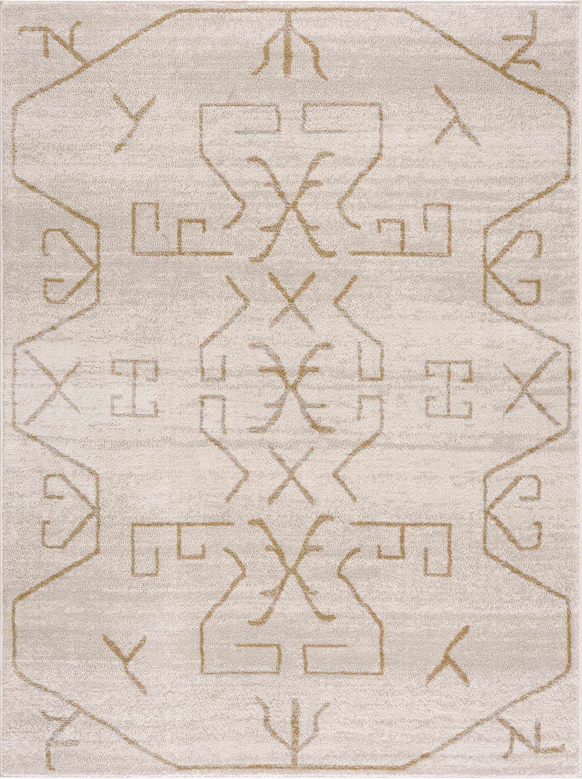 Azzan Cream & Gold Area Rug from PriceLows™