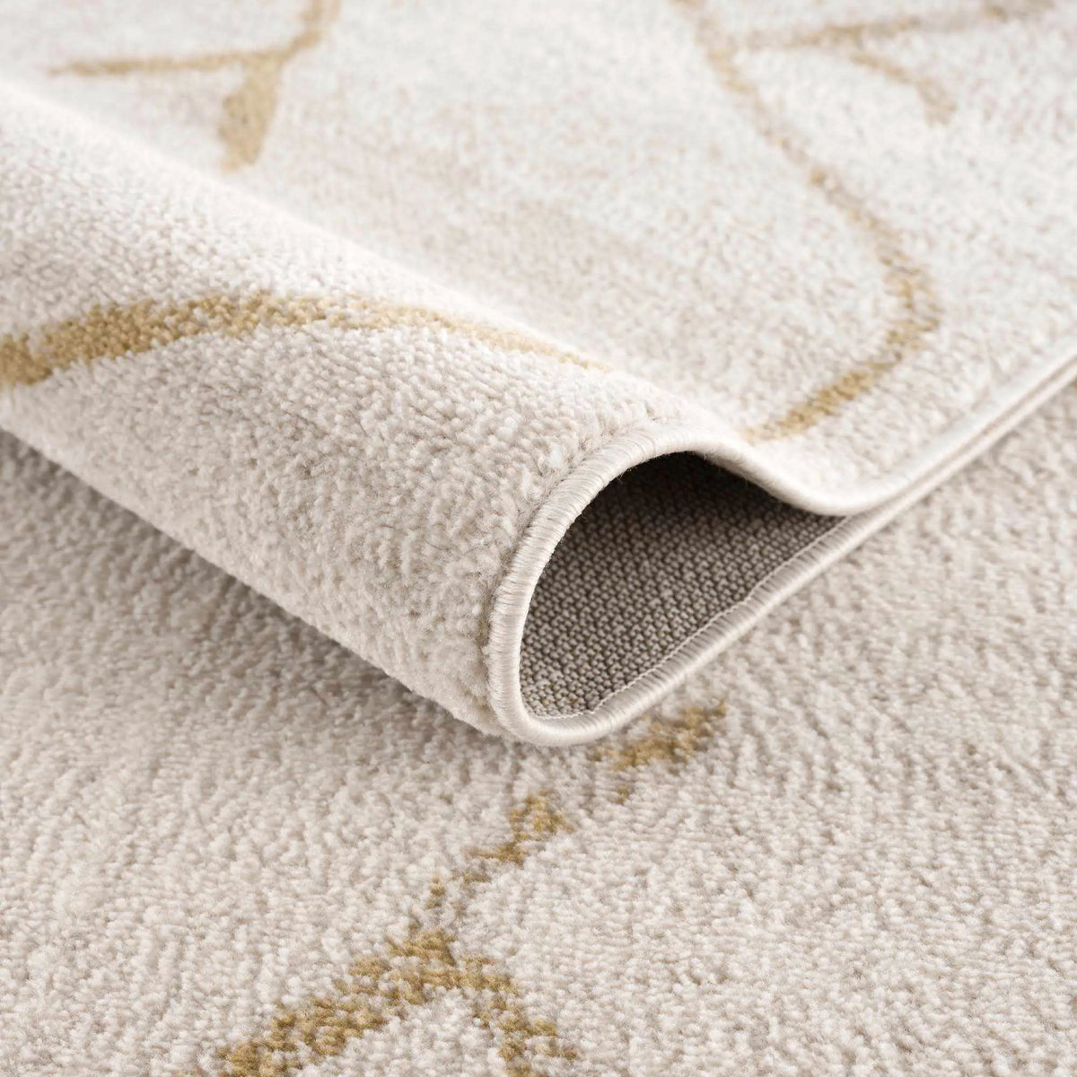Azzan Cream & Gold Area Rug from PriceLows™