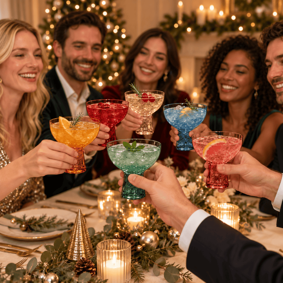 Tonal Margarita Cocktail Glassware | 10 oz | Set of 6 | Entertaining