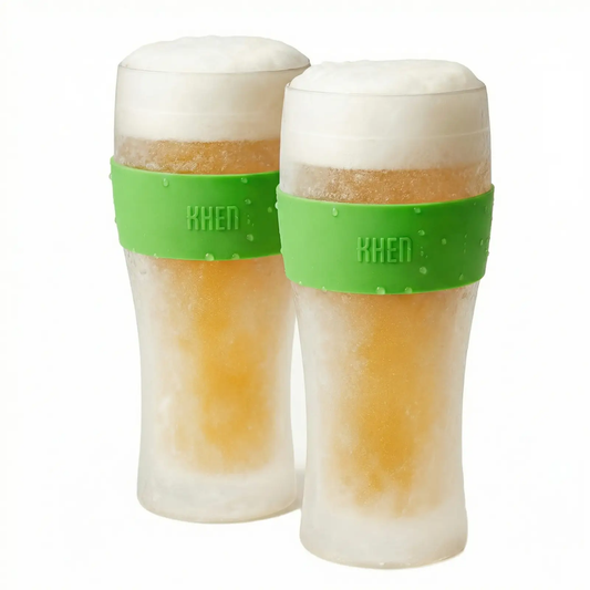 Barcelona Acrylic Cooling Beer Glassware, Set of 2 from PriceLows™