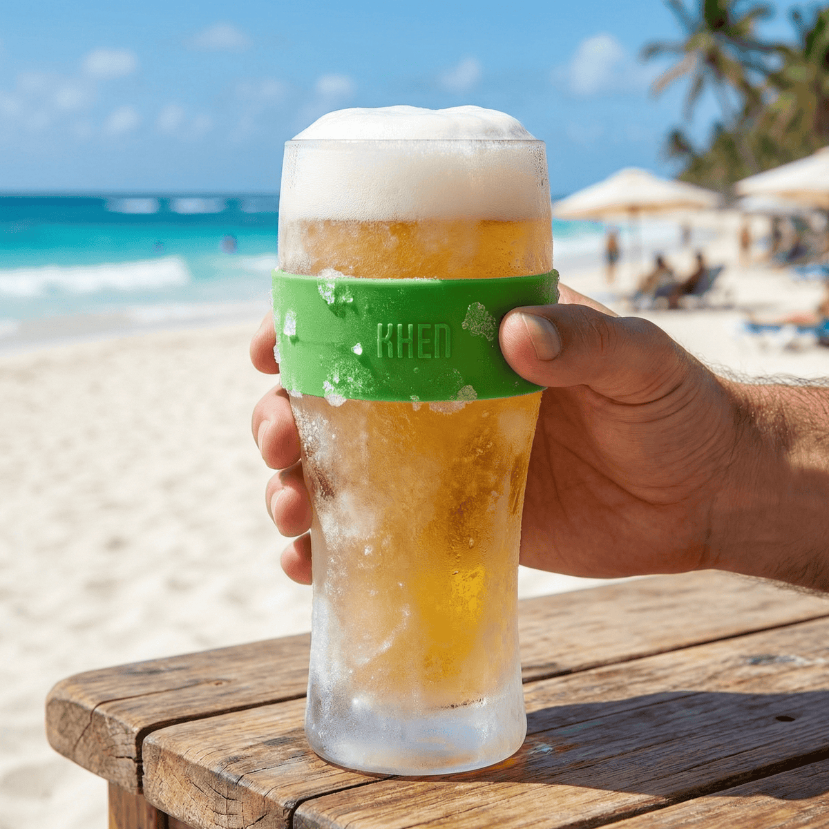 Barcelona Acrylic Insulated Beer Mug, Single | 12 oz | Acrylic | Highball