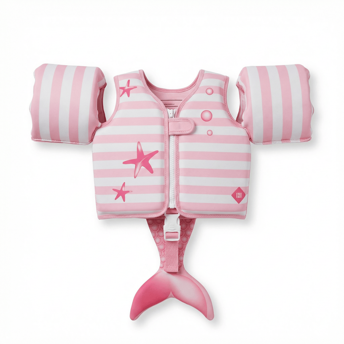 Floating Jackets with Sleeves for Pool or Beach 1-3 Years Pink Mermaid | Swim Vest | Home Decor | Gift Ready
