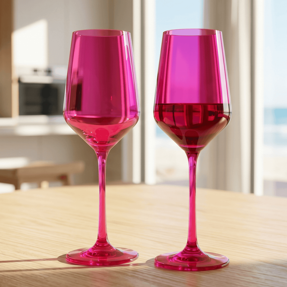 Chica Stemmed Wine Glassware | Set of 2 | Entertaining | Gift Ready