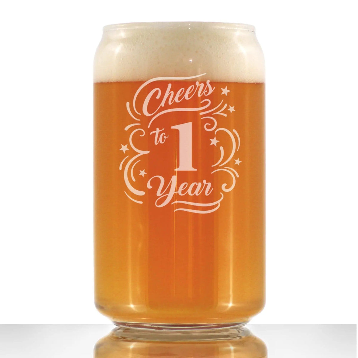 Etched Stemless Wine Glass | 11 oz | Dishwasher Safe | Cheers to Years - Anniversary Party Cups & Decor