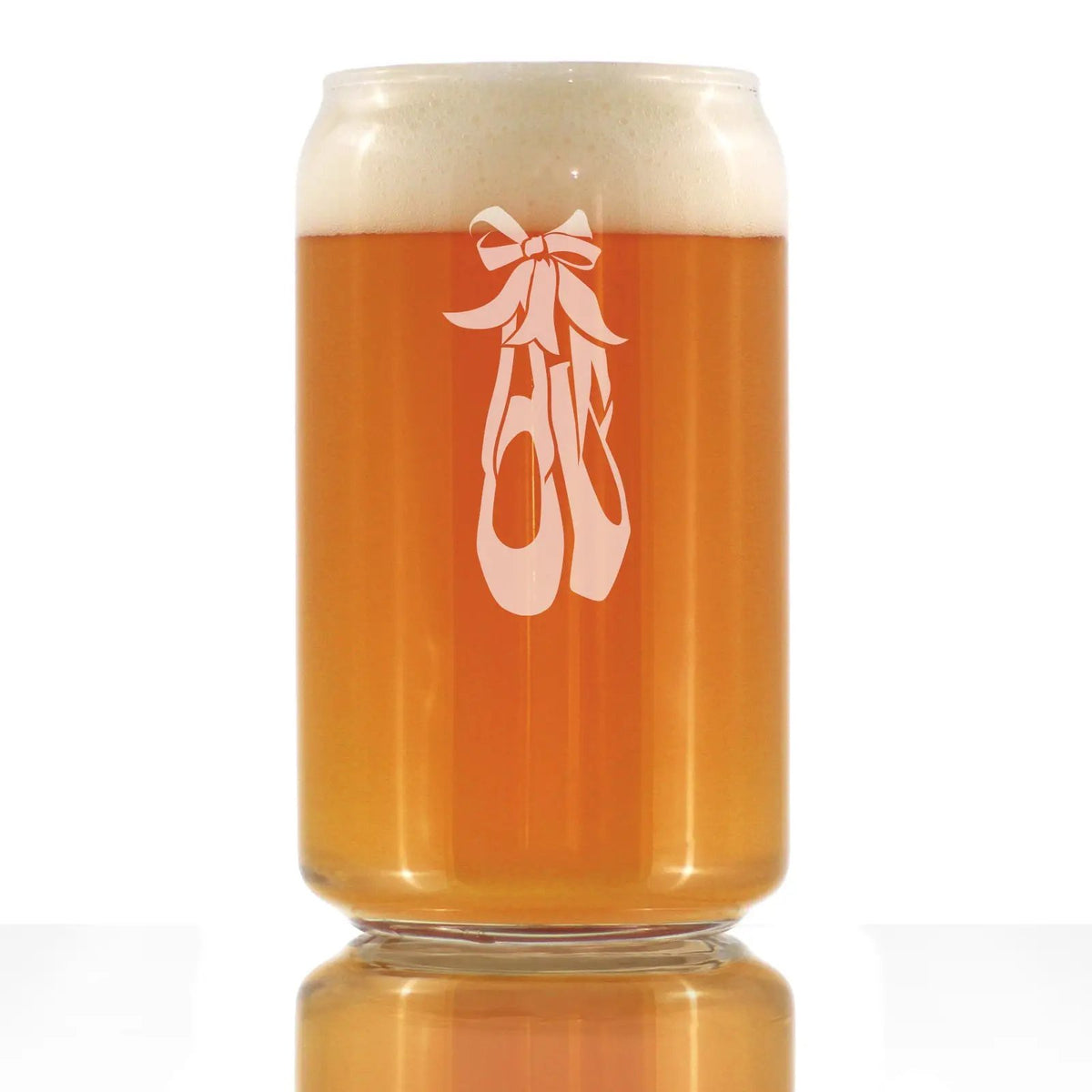 Ballet Pint Glass | Hand Etched Ballerina Design | 16 Oz