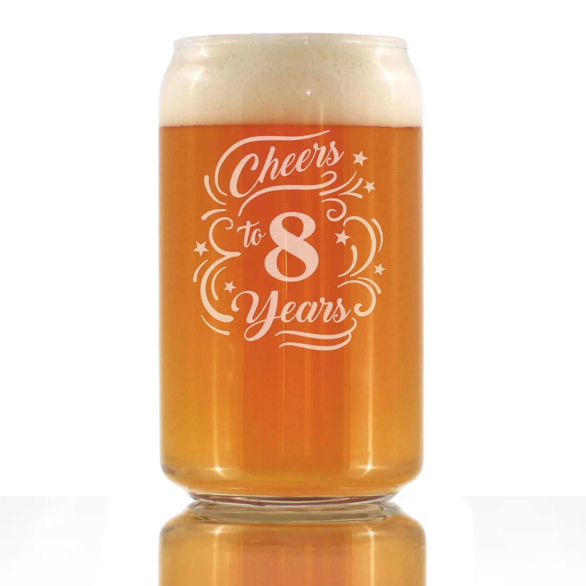 Etched Stemless Wine Glass | 11 oz | Dishwasher Safe | Cheers to Years - Anniversary Party Cups & Decor