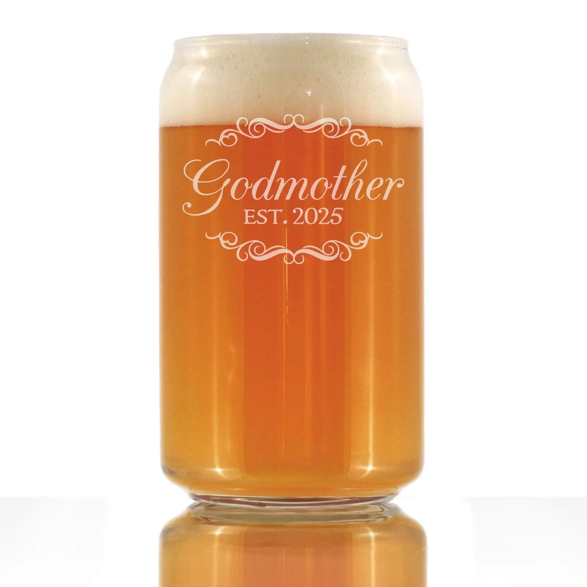 Beer Can Pint Glass | Hand Etched | Dishwasher Safe | 16 Ounce
