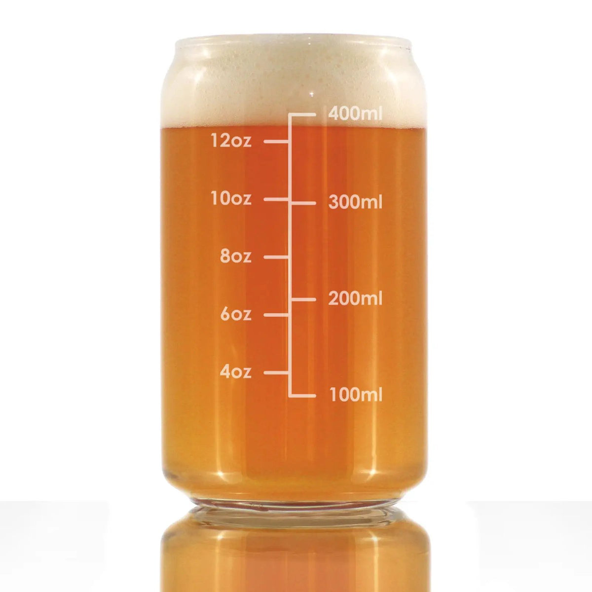 Pint Glass Measuring Cup | 16 Oz Capacity | Etched Measurement Lines | Clear