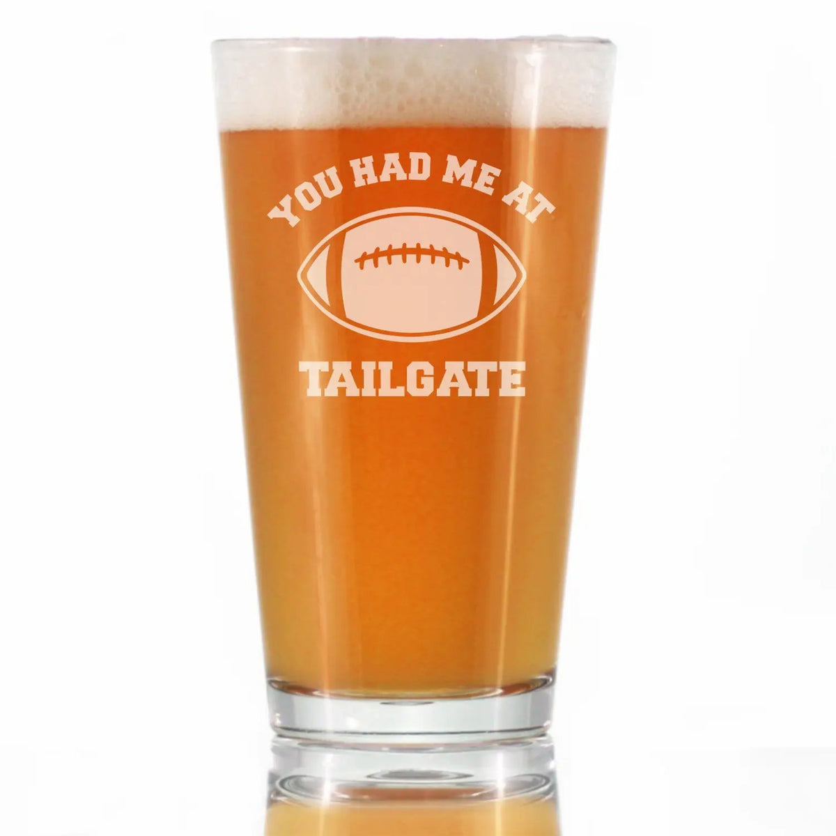 Pint Glass | 16 Oz | Hand Etched Design | Dishwasher Safe